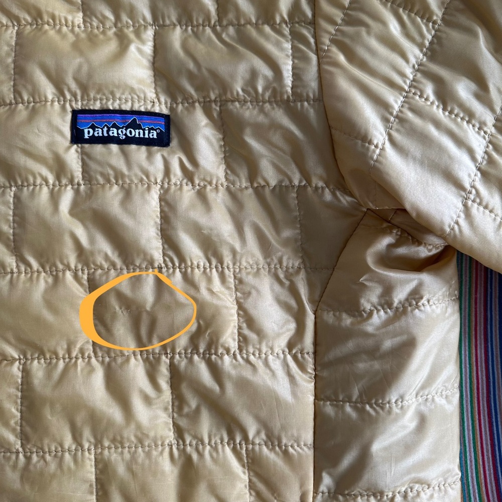Men's Patagonia Nano Puff® Jacket • yellow / gold • small • puffer • hiking - Picture 9 of 12
